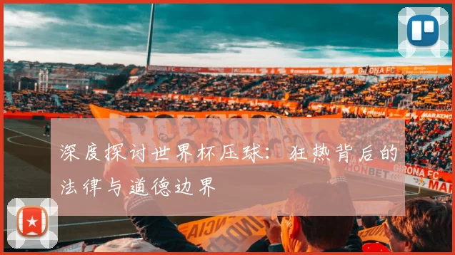 深度探讨世界杯压球：狂热背后的法律与道德边界